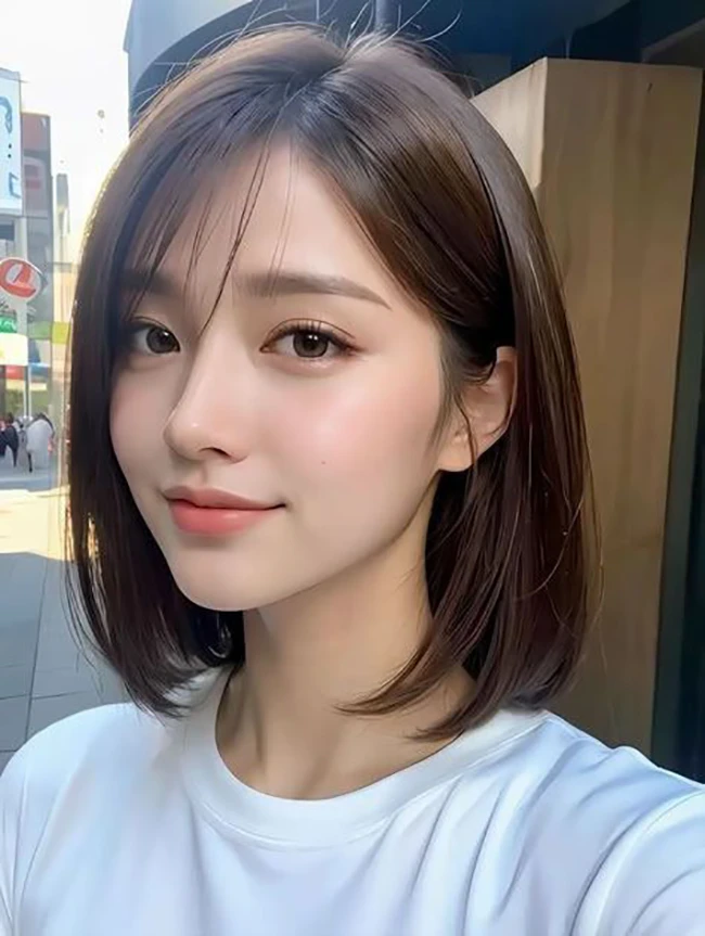 Nhìn ảnh avatar gái 2k tóc ngắn mơ màng