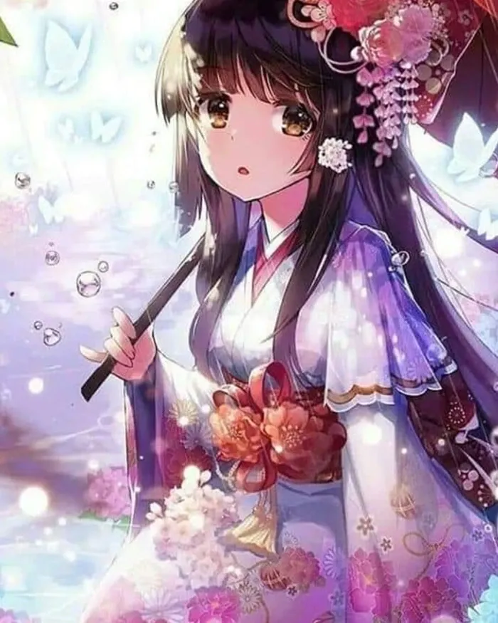 Ảnh anime cute phô mai que vui vẻ