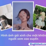 Hình ảnh gái xinh che mặt đầy bí ẩn gây tò mò xao xuyến