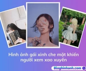 Hình ảnh gái xinh che mặt đầy bí ẩn gây tò mò xao xuyến