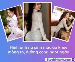 Hình ảnh nữ sinh mặc áo khoe mông to, đường cong ngọt ngào