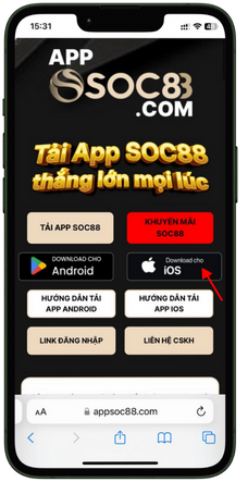 Download ứng dụng về iOS
