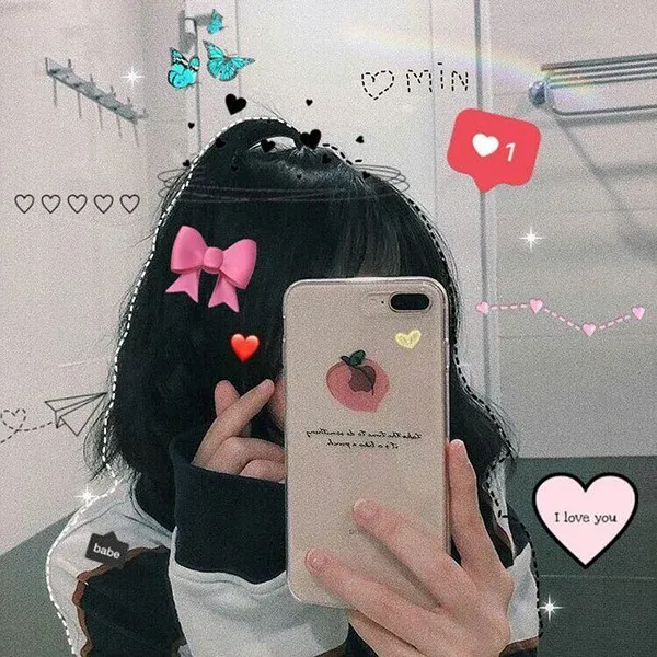Tải hình ảnh gái cute che mặt hút ánh nhìn
