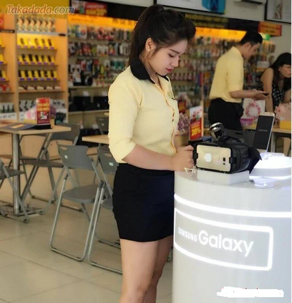 Hình ảnh nhân viên tgdd đáng yêu và duyên dáng