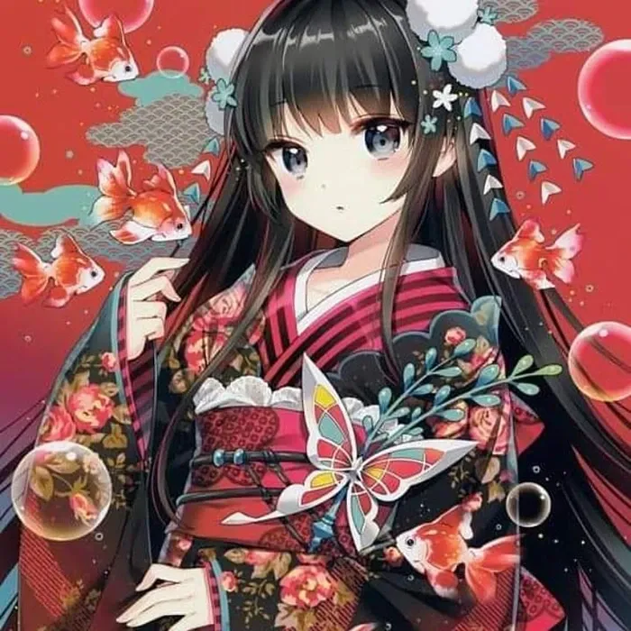 Ảnh anime cute tươi sáng, đáng yêu