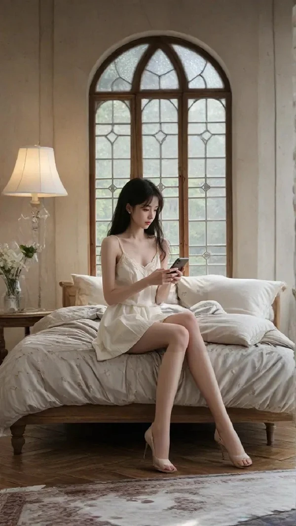 Xem ảnh gái cute đáng yêu diện đồ ngủ có họa tiết