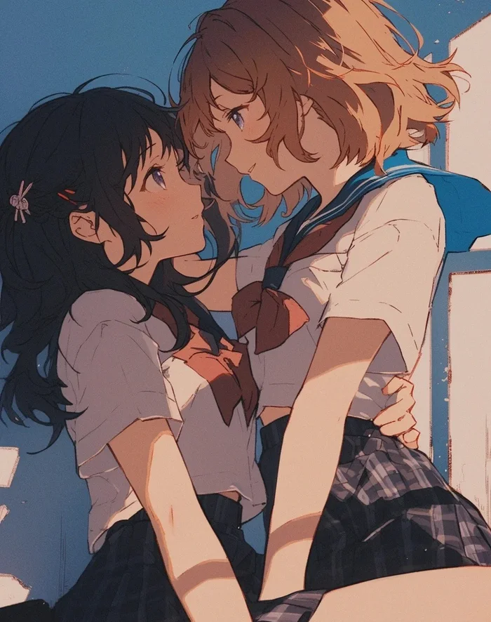 Tải ảnh anime bách hợp mang màu sắc lãng mạn