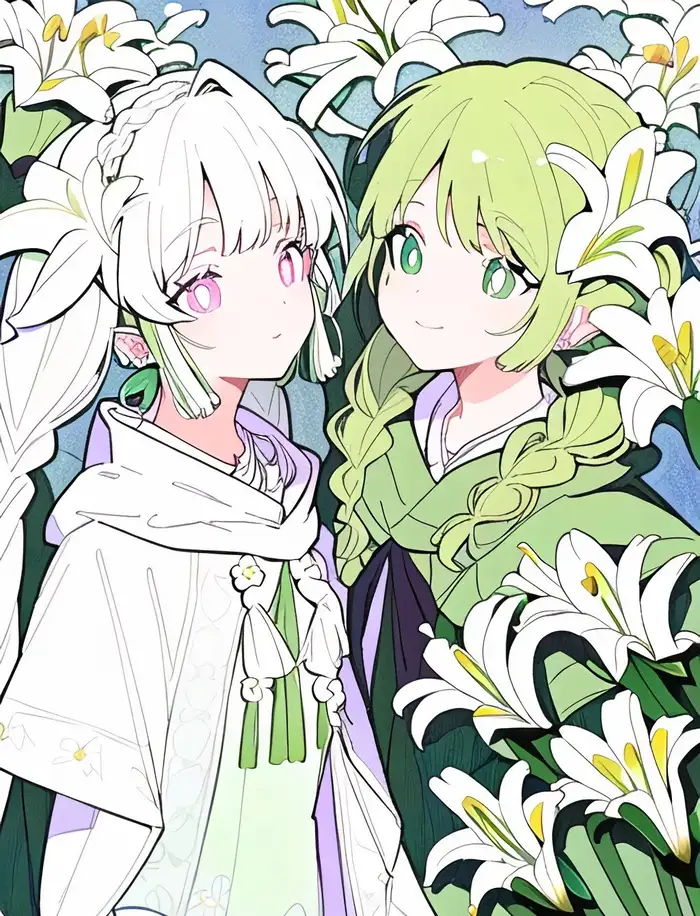 Hình avatar anime bách hợp phù hợp với người thích lãng mạn