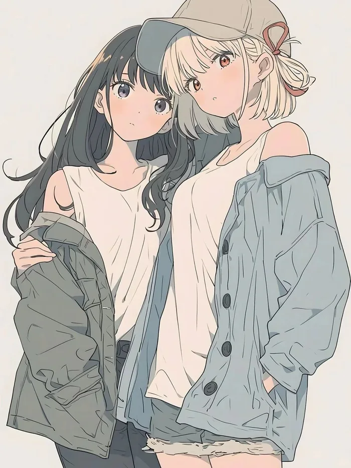 Hình ảnh anime bách hợp đầy tình cảm nữ × nữ