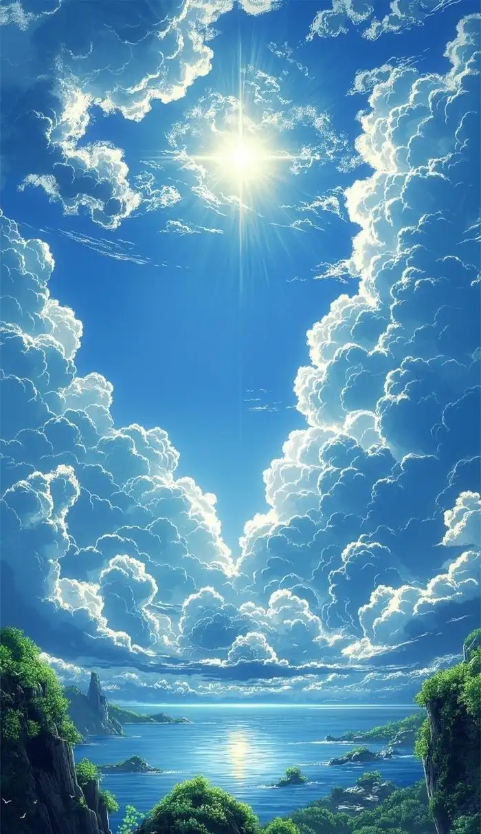ảnh anime bầu trời