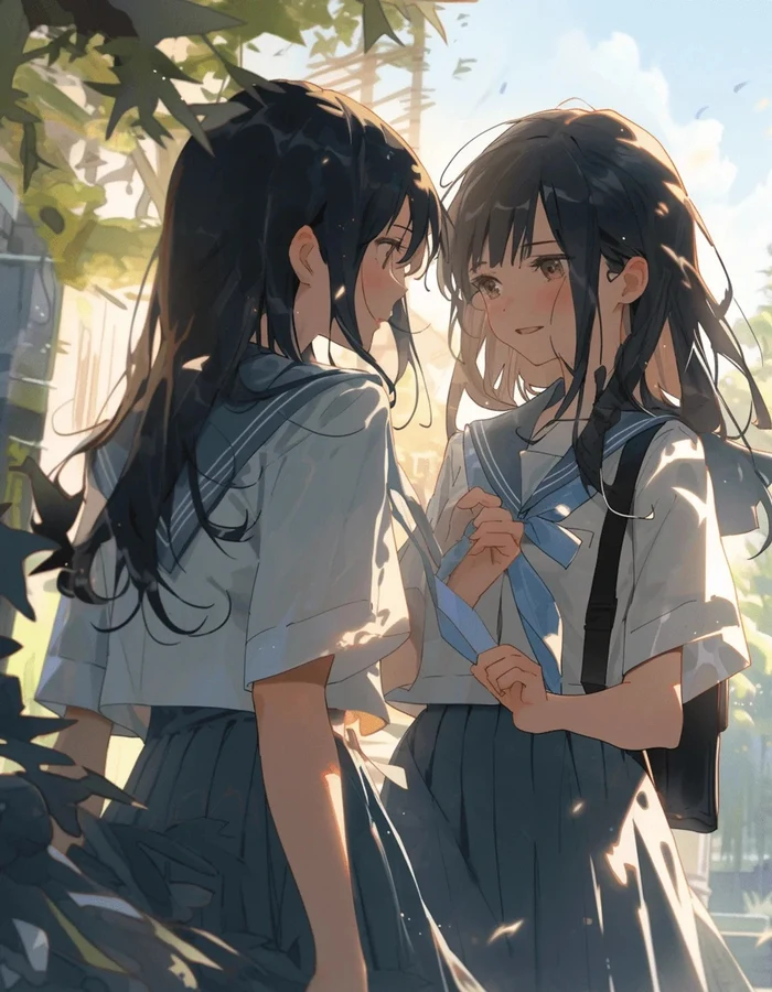 Xem ảnh anime bách hợp gợi nhiều cung bậc cảm xúc
