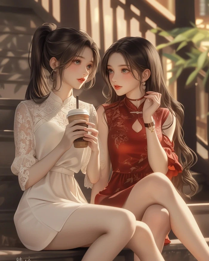 Loạt ảnh anime bách hợp mang thông điệp yêu thương