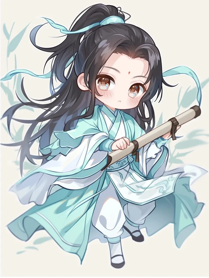 chibi anime sad