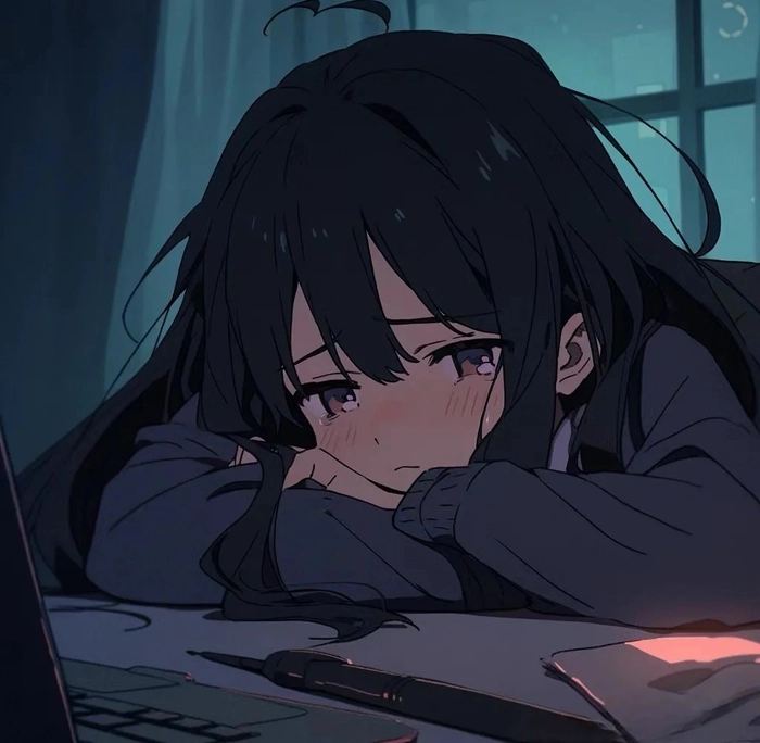 buồn khóc ảnh anime khóc