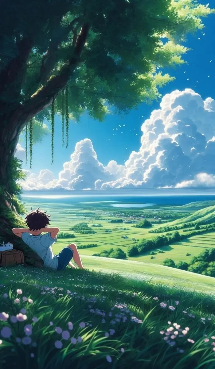 Hình ảnh anime bầu trời đêm