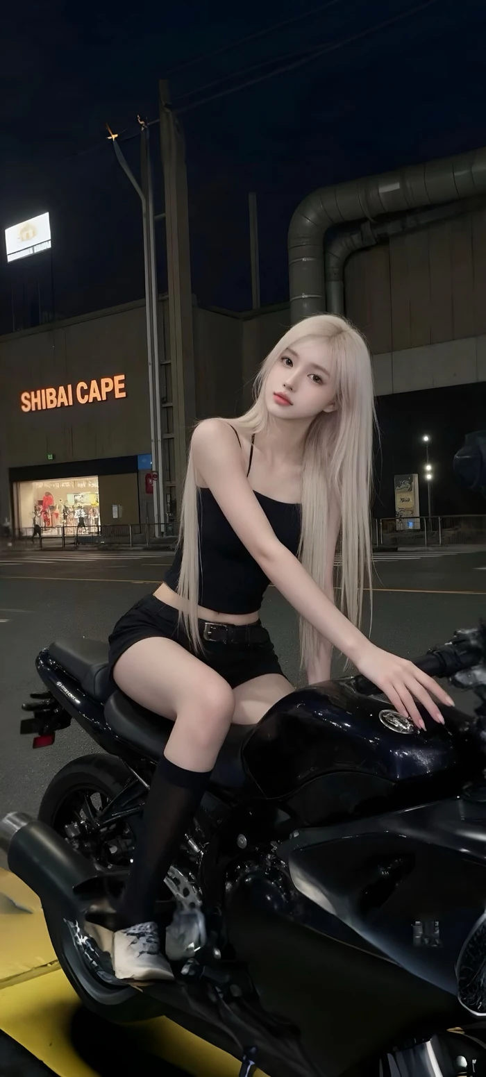 Hình avatar gái ngồi xe độ, ấn tượng và cuốn hút