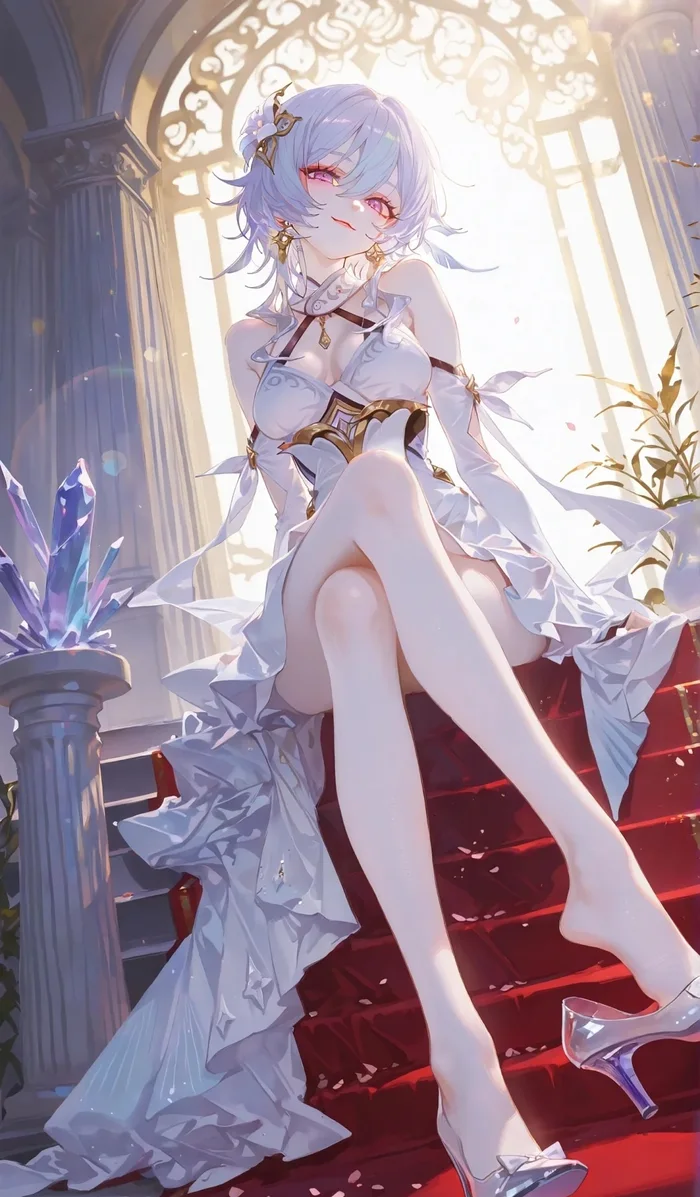 Bộ sưu tập ảnh anime girl tóc trắng đáng sưu tầm