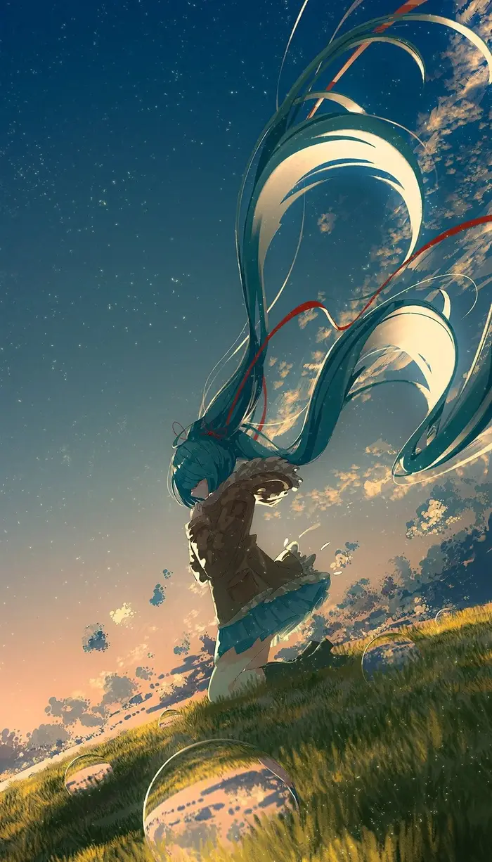 Tải ảnh anime bầu trời sáng ngời