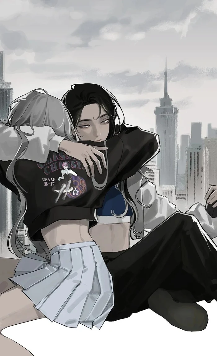 Ảnh anime bách hợp đầy chất thơ và nhẹ nhàng