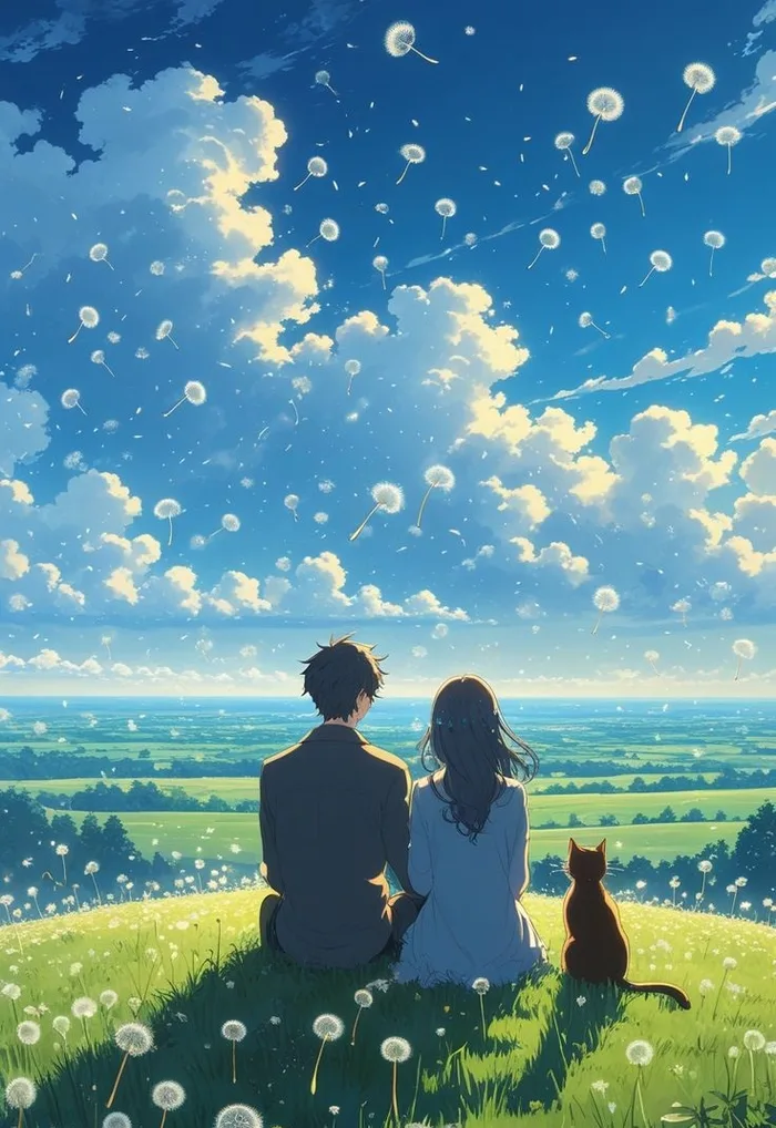 Loạt hình ảnh anime bầu trời dễ thương