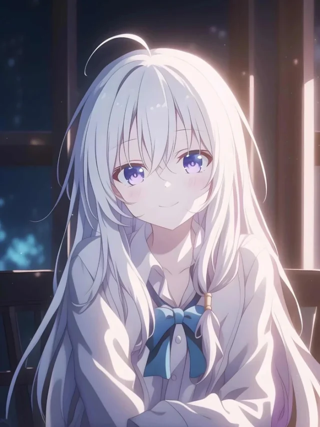 99+ ảnh anime girl tóc trắng đẹp, lạnh lùng đầy cuốn hút