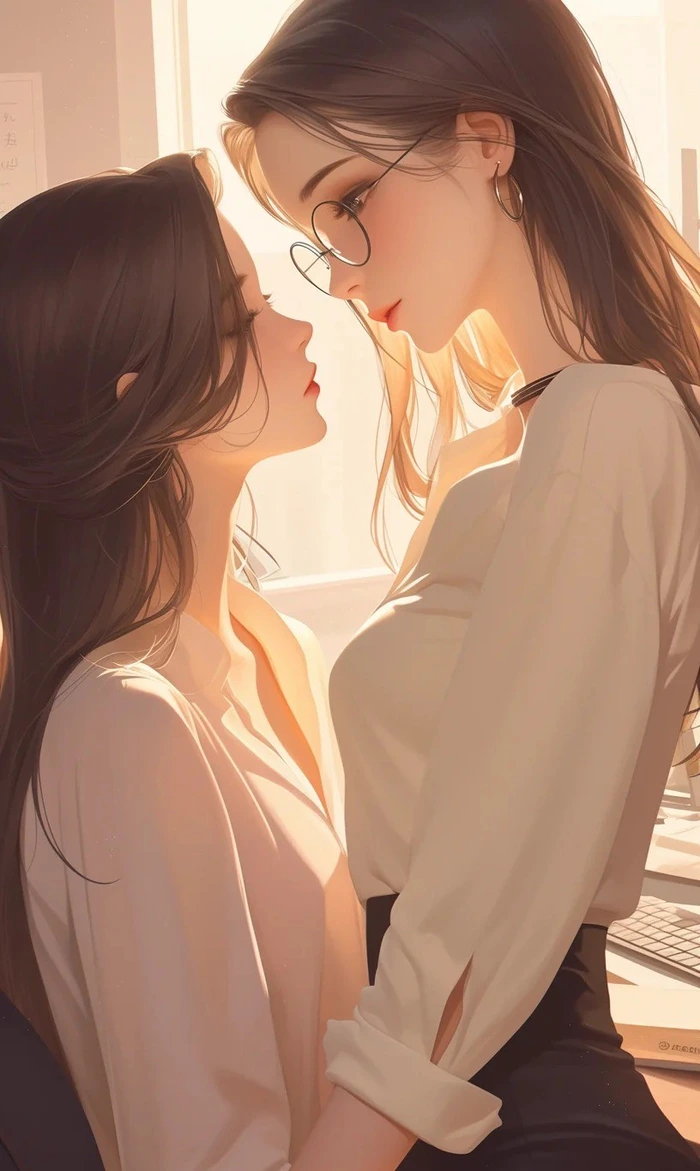 Ngắm ảnh anime bách hợp tạo cảm giác thư giãn