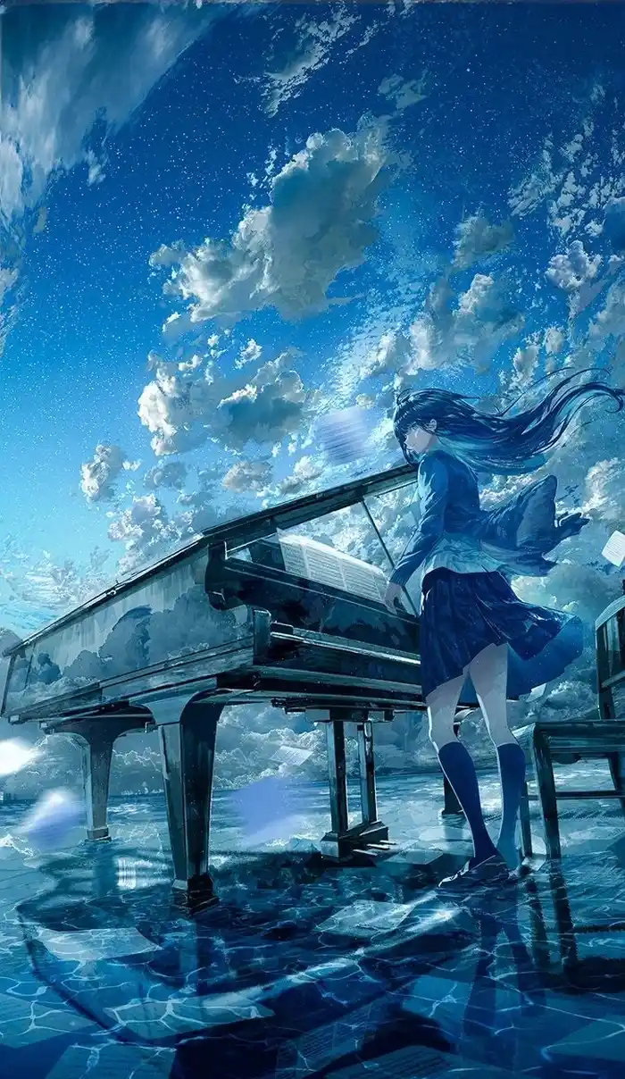 Hình ảnh anime bầu trời ngọt ngào