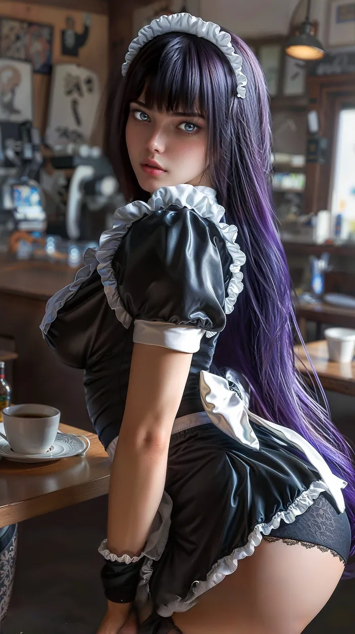 Ảnh mạng xã hội anime hầu gái đẹp ngất ngây