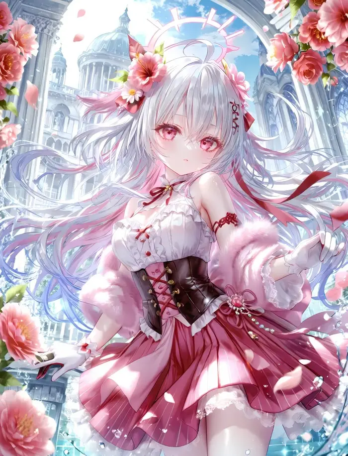 Loạt ảnh anime girl tóc trắng được yêu thích toàn cầu