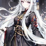 Hình ảnh avatar anime tóc trắng nữ nổi bật trên mạng
