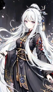 Hình ảnh avatar anime tóc trắng nữ nổi bật trên mạng