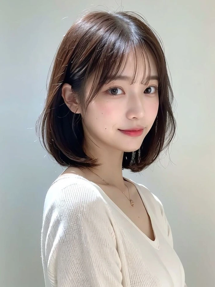 Tải ảnh gái xinh tóc ngang vai 2k3 xinh xắn và thu hút