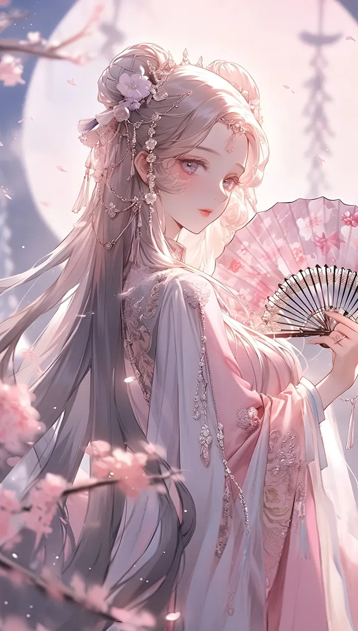 Bộ hình anime cổ trang dễ thương và đáng yêu