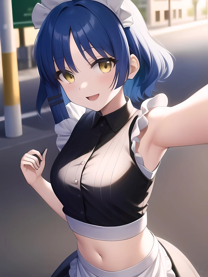 Ngắm ảnh nữ hầu gái anime phiên bản cute