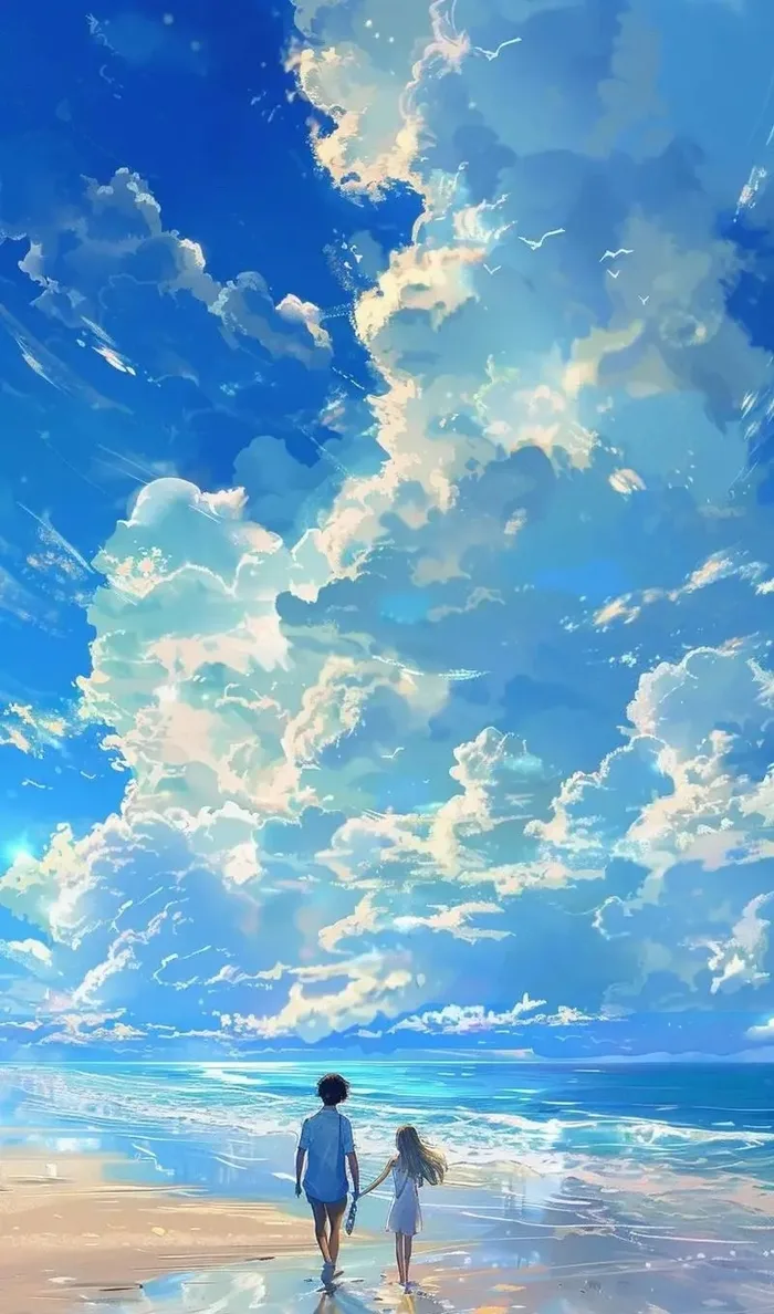 Bộ sưu tập ảnh anime bầu trời bình yên