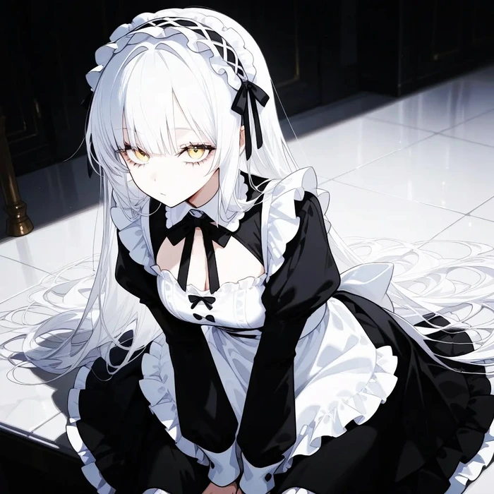 Hình ảnh anime hầu gái ấn tượng với chi tiết sắc nét