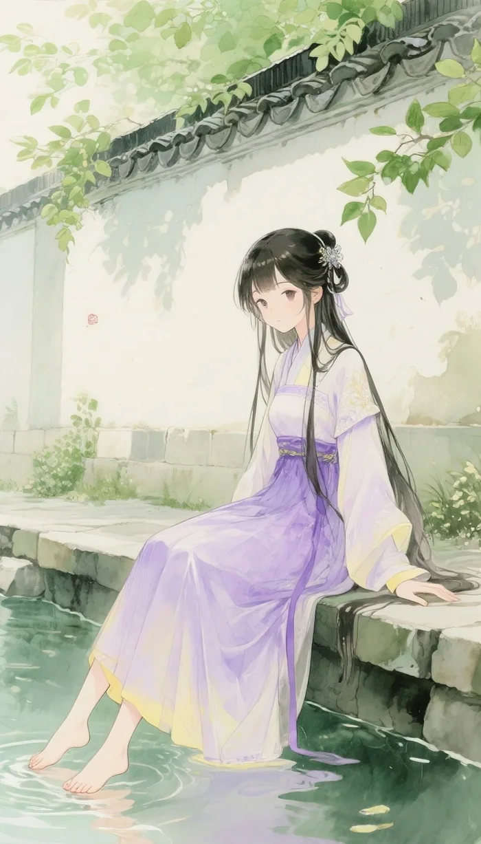 Bộ ảnh anime cổ trang ngộ nghĩnh và đầy cảm xúc