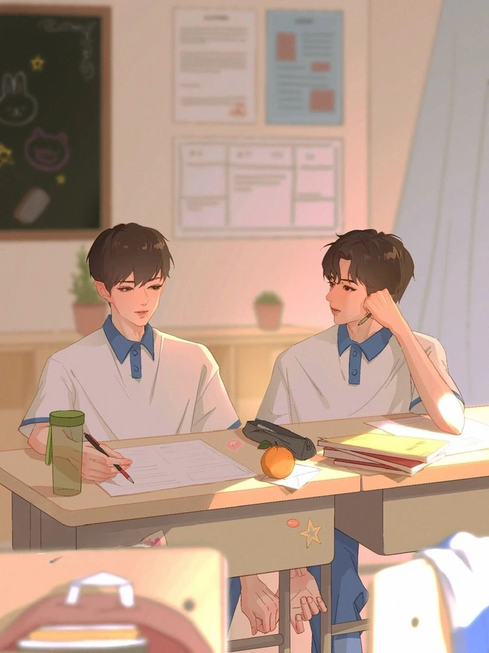 Ngắm ảnh anime đam mỹ với những khoảnh khắc tình yêu