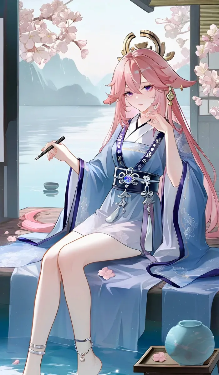Chụp hình ảnh anime cổ trang đầy chi tiết và ngọt ngào