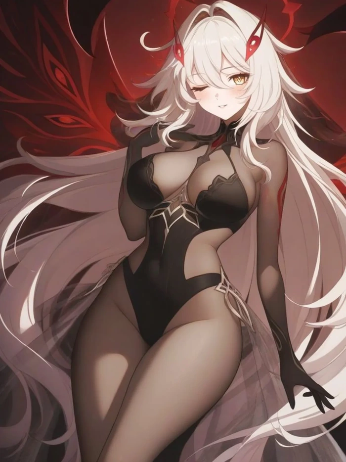Album ảnh anime tóc trắng girl phong cách Nhật Bản hiện đại