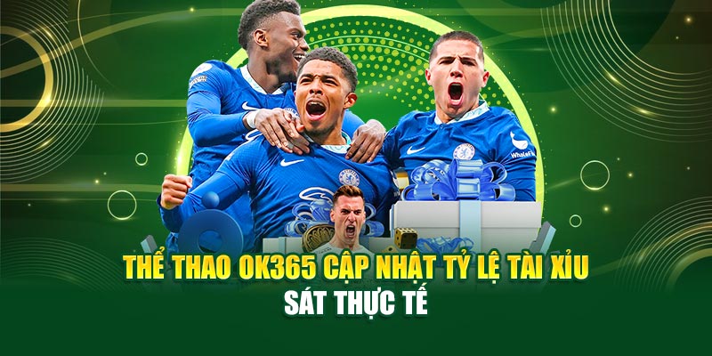 Thể Thao Ok365 cập nhật tỷ lệ tài xỉu sát thực tế