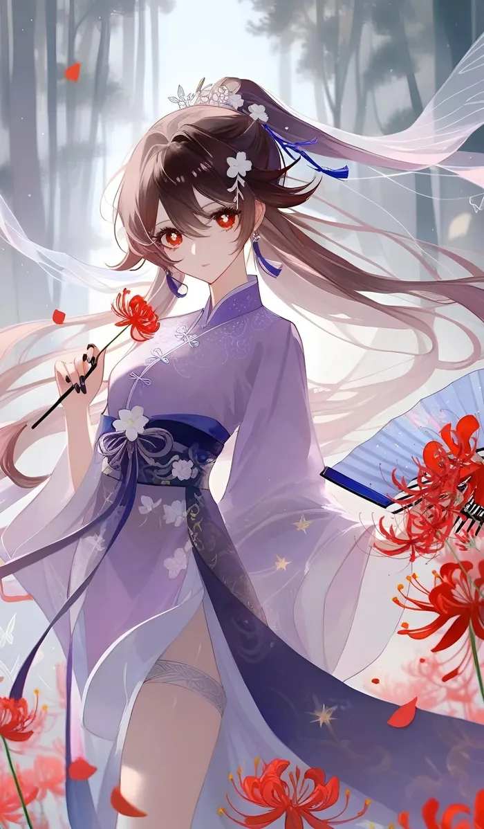 Ngắm ảnh anime cổ trang với những khoảnh khắc lãng mạn