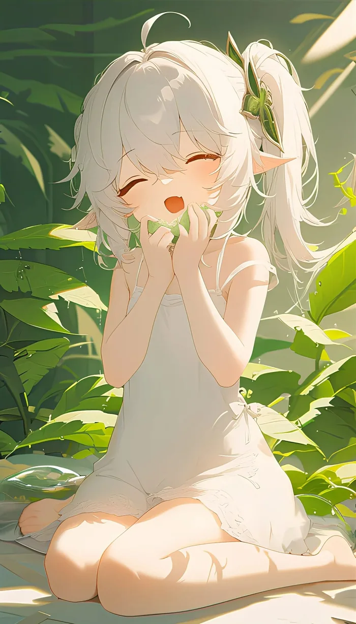 Hình ảnh anime tóc trắng girl hợp làm ảnh avatar