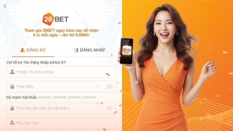 Hướng dẫn từng bước tạo tài khoản 28Bet dành cho hội viên mới
