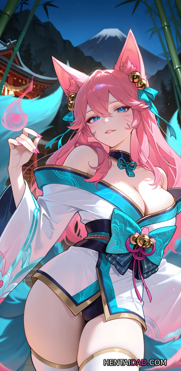 Ahri hentai khỏa thân vú to căng tròn. Ahri hentai khỏa thân vú to căng tròn.