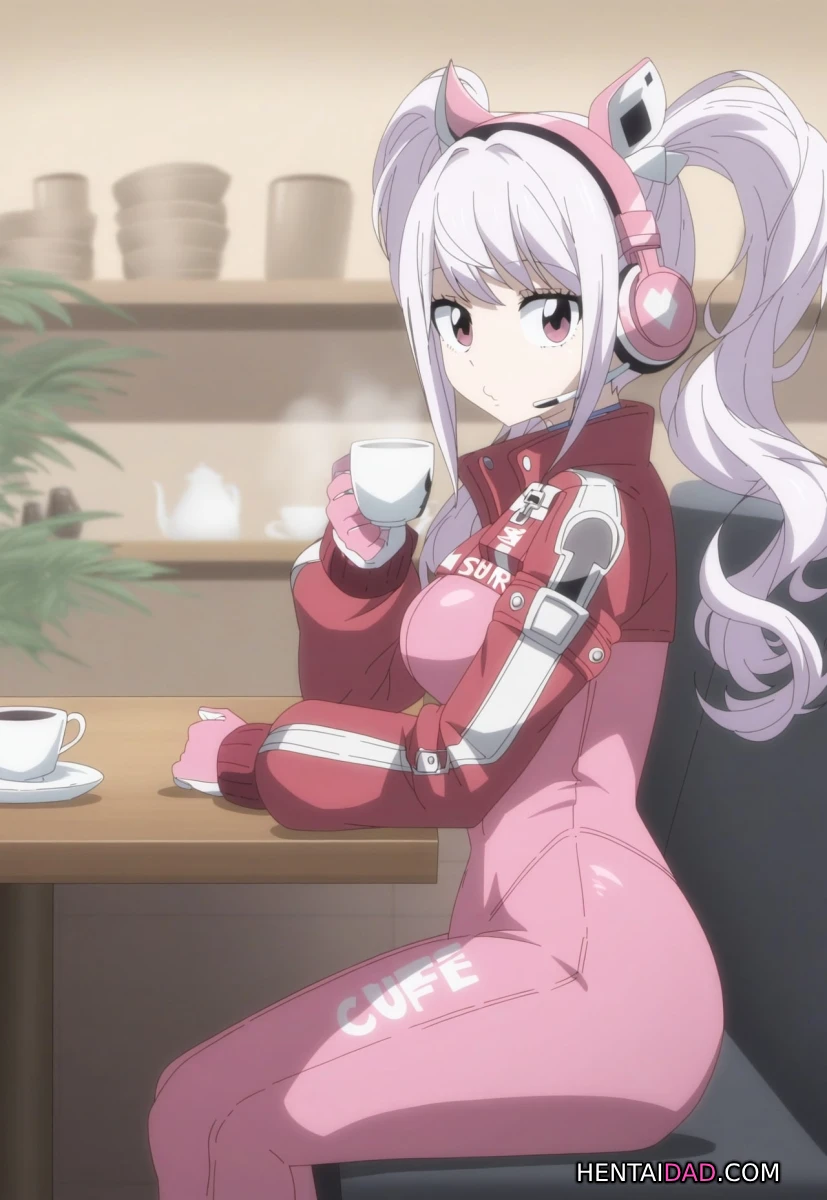 Alice thư giãn trong quán cafe với trang phục CAFE năng động. Alice hentai mông to rung lắc doggy.