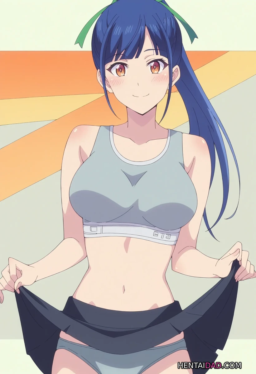 Ami Tsuruga tinh nghịch với tà áo xanh và nụ cười tươi tắn. Ami Tsuruga tinh nghịch với tà áo xanh và nụ cười tươi tắn.