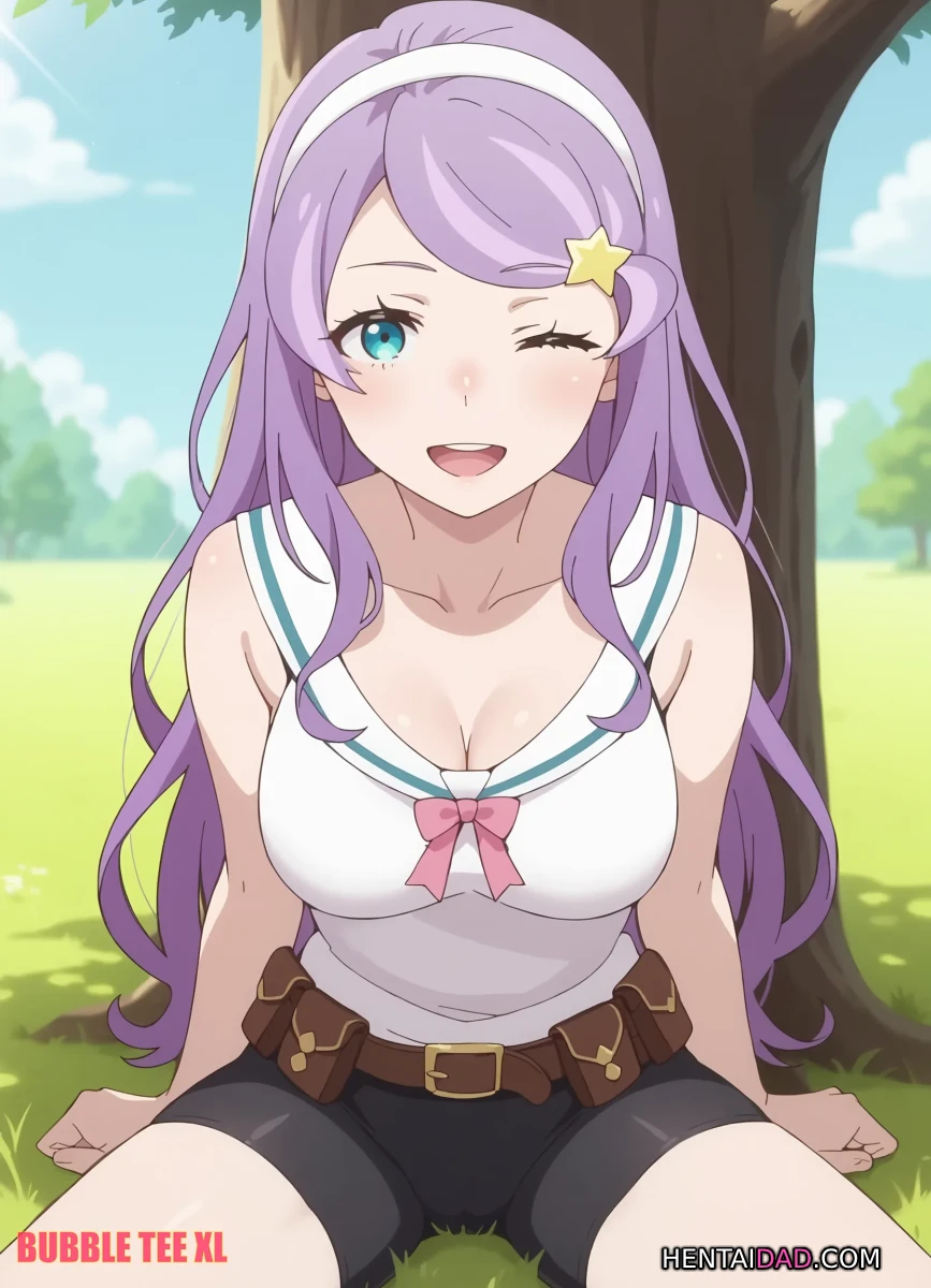 Anastasia Hoshin tinh nghịch dưới tán cây xanh Anastasia Hoshin tinh nghịch dưới tán cây xanh