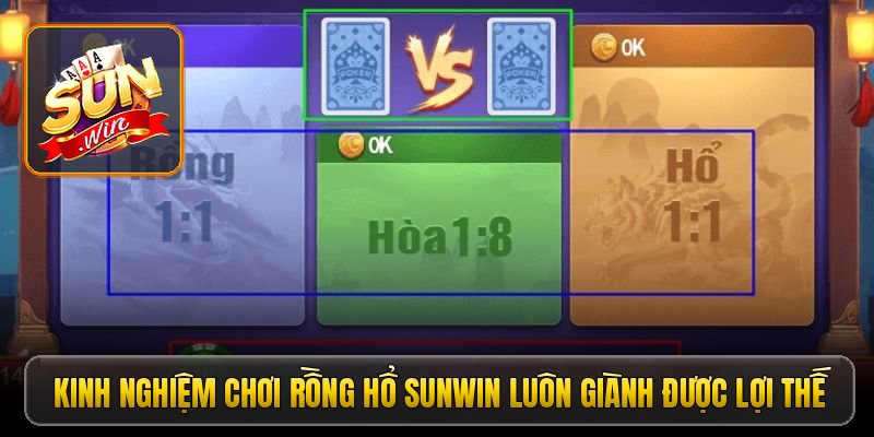 Kinh nghiệm chơi rồng hổ Sunwin luôn giành được lợi thế