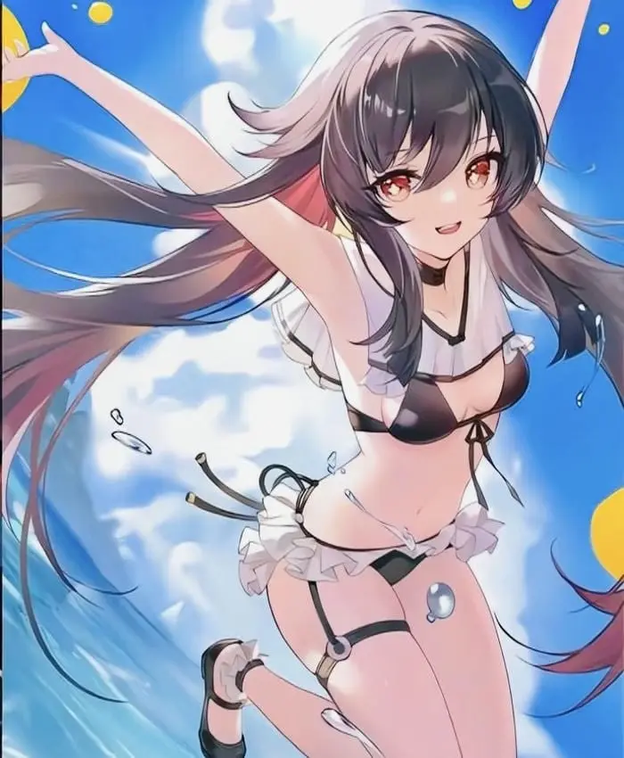 Anime bikini cô gái hoạt hình gợi cảm trong đồ bơi mùa hè Anime bikini cô gái hoạt hình gợi cảm trong đồ bơi mùa hè